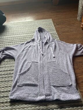 Urban Outfitters Lavender Plush Hooded Sweater